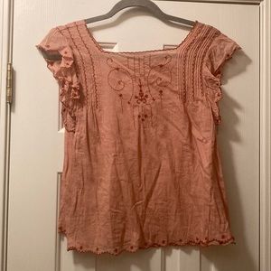 Pink cotton top